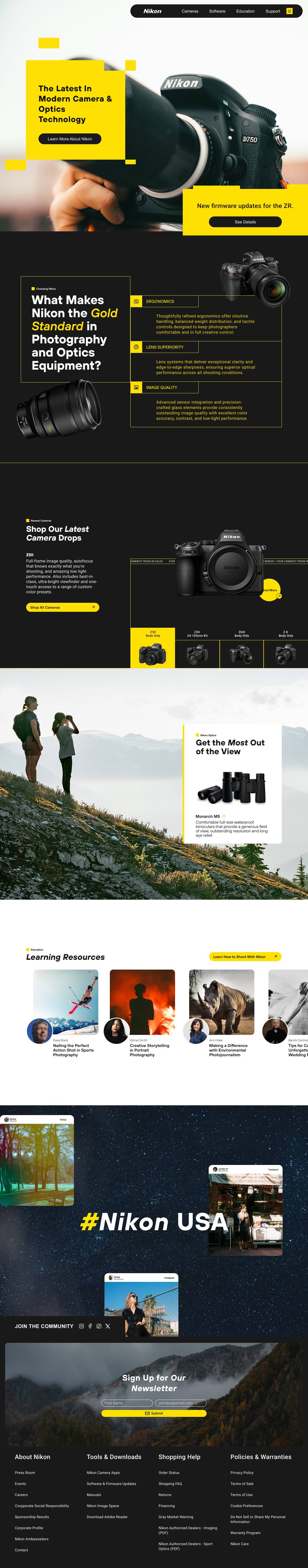 Website redesign concept